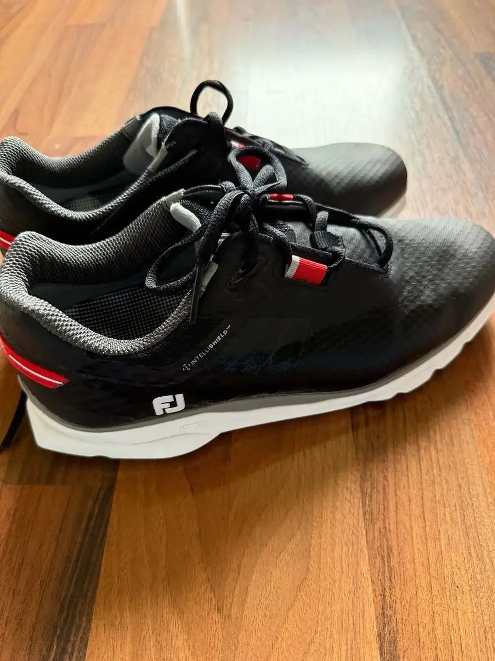 FootJoy Pro SL Sport Spikeless Golf Shoes Black Red Size 8.5 M